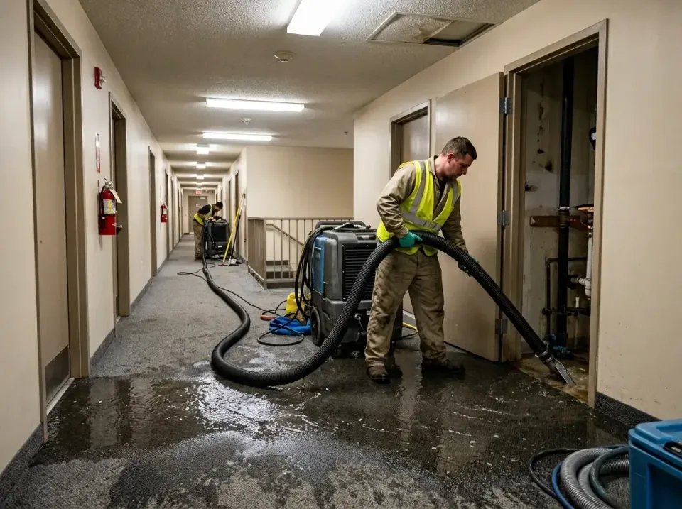 multi-unit-apartment-hallway-f-005 — frequently asked questions, Emergency Burst Pipe Water Extraction & Removal in Wesley C…
